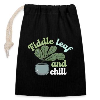 Plant Collector for Houseplant Collectors in the - Closable cotton gift bag (14x20cm) - black - Front