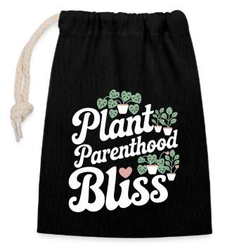 Plant Collector for Houseplant Collectors in the - Closable cotton gift bag (14x20cm) - black - Front