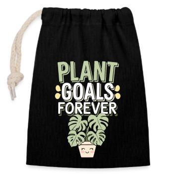 Plant Collector for Houseplant Collectors in the - Closable cotton gift bag (14x20cm) - black - Front