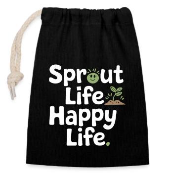 Plant Collector for Houseplant Collectors in the - Closable cotton gift bag (14x20cm) - black - Front