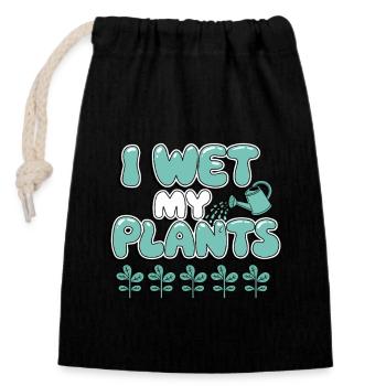 Plant Collector for Houseplant Collectors in the - Closable cotton gift bag (14x20cm) - black - Front
