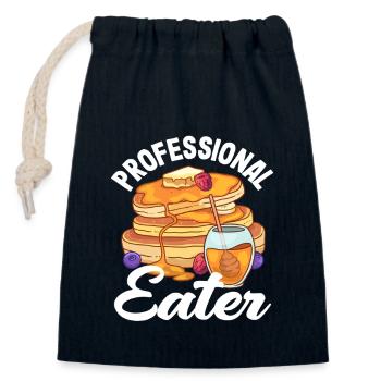 Pancakes Liebhaber Professional Eater - Verschließbarer Geschenkbeutel aus Baumwolle (14x20cm) - Navy - Vorne
