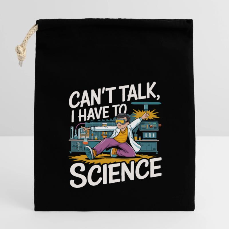 Science Laboratory Technician Technicus Closable cotton gift bag (14x20cm)