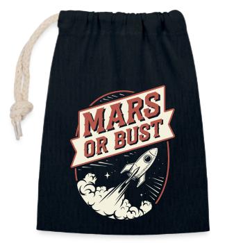Astrobiology Space Exploration Extraterrestrial - Closable cotton gift bag (14x20cm) - navy - Front