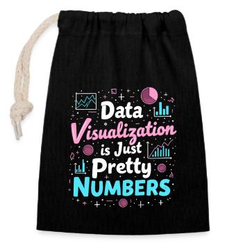 Data Analyst Big Data Specialist Business - Closable cotton gift bag (14x20cm) - black - Front