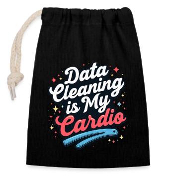 Data Analyst Big Data Specialist Business - Closable cotton gift bag (14x20cm) - black - Front