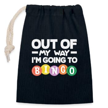Bingo Players on the Way to Bingo - Closable cotton gift bag (14x20cm) - navy - Front