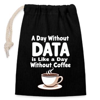 Data Analyst Big Data Specialist Business - Verschließbarer Geschenkbeutel aus Baumwolle (14x20cm) - Schwarz - Vorne