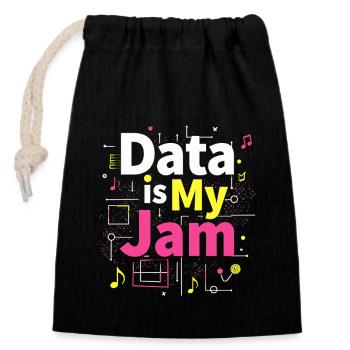 Data Analyst Big Data Specialist Business - Closable cotton gift bag (14x20cm) - black - Front