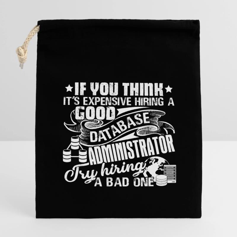 Database Administrator Good Database Administrator Closable cotton gift bag (14x20cm)
