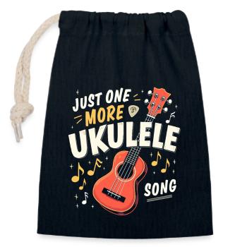 Ukulele -spieler Hawaiianischer Musik Tropical - Verschließbarer Geschenkbeutel aus Baumwolle (14x20cm) - Navy - Vorne