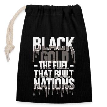 Coal Miner Underground Mining Safety Helmet Worker - Closable cotton gift bag (14x20cm) - black - Front