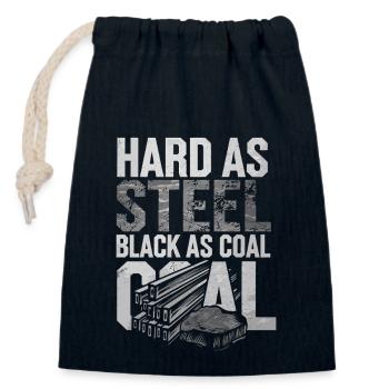 Coal Miner Underground Mining Safety Helmet Worker - Closable cotton gift bag (14x20cm) - navy - Front