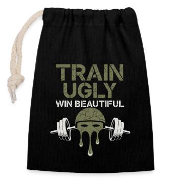 Functional Fitness Tactical Strength Military - Closable cotton gift bag (14x20cm) - black - Front