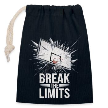 Dunk und Zerstörung – Break the Limits - Verschließbarer Geschenkbeutel aus Baumwolle (14x20cm) - Navy - Vorne