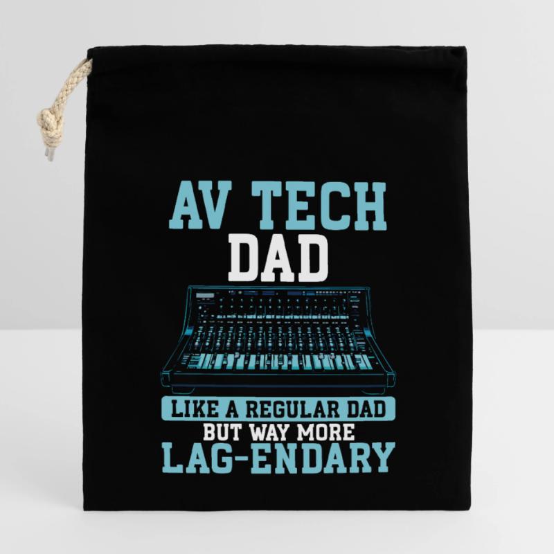 AV-Technik AV-Techniker Audiovisueller Techniker Verschließbarer Geschenkbeutel aus Baumwolle (14x20cm)