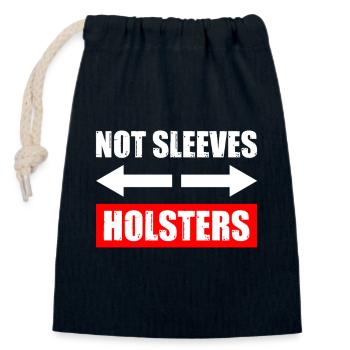 Not sleeves Holsters Bodybuilding Bodybuilders - Closable cotton gift bag (14x20cm) - navy - Front