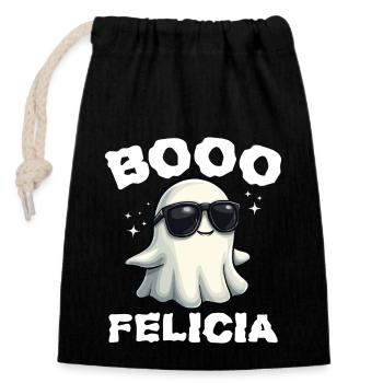 BOO FELICIA - HALLOWEEN GIFT - Closable cotton gift bag (14x20cm) - black - Front