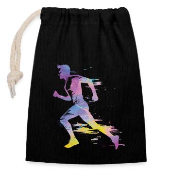 Sprinter Colorsplash Sprintender Sprint - Closable cotton gift bag (14x20cm) - black - Front