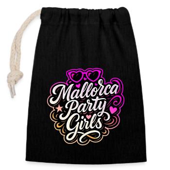 Mallorca Party Girls Colorful - Closable cotton gift bag (14x20cm) - black - Front