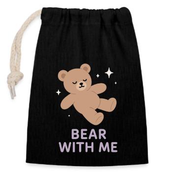 Équipe de soutien émotionnel Inner Child Healing - Sac cadeau en coton avec cordon (14 x 20 cm) - noir - Devant