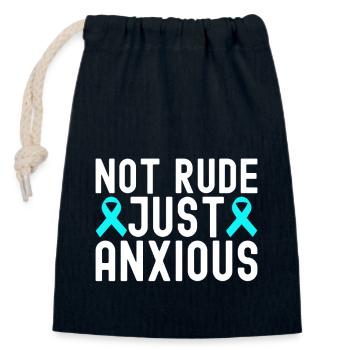 Anxiety disorder Anxiety disorder - Closable cotton gift bag (14x20cm) - navy - Front