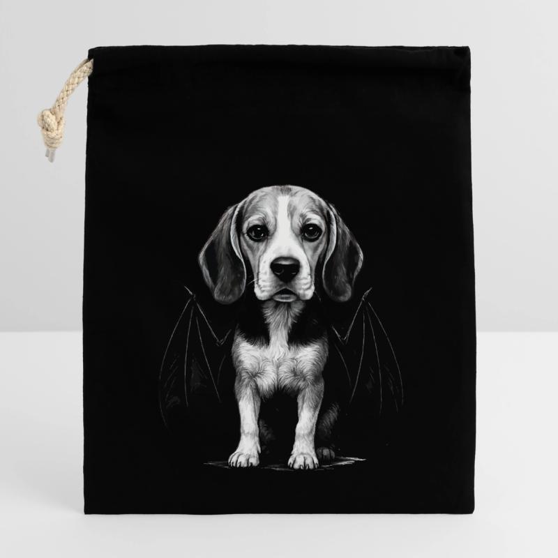 Beagle Verschließbarer Geschenkbeutel aus Baumwolle (14x20cm)