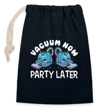 Cleaning Lover Cleaner - Closable cotton gift bag (14x20cm) - navy - Front