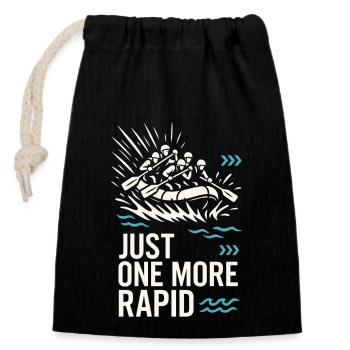 Whitewater Adventure River Rafting Crew Outdoor - Closable cotton gift bag (14x20cm) - black - Front