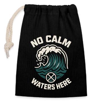 Whitewater Adventure River Rafting Crew Outdoor - Closable cotton gift bag (14x20cm) - black - Front