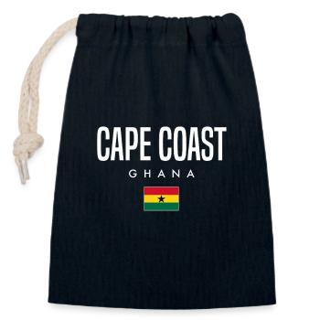 Cape Coast Ghana - Verschließbarer Geschenkbeutel aus Baumwolle (14x20cm) - Navy - Vorne