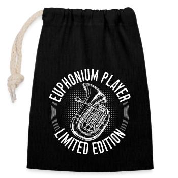 Baritone Player Limited Edition Euphonium - Closable cotton gift bag (14x20cm) - black - Front