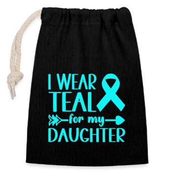 Anxiety disorder Anxiety disorder - Closable cotton gift bag (14x20cm) - black - Front