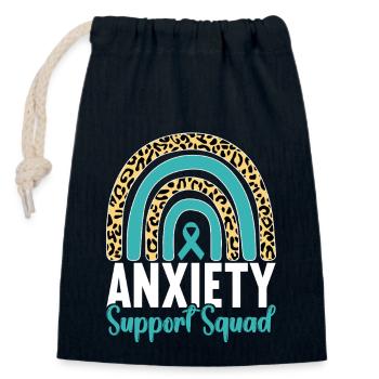 Anxiety disorder Anxiety disorder - Closable cotton gift bag (14x20cm) - navy - Front