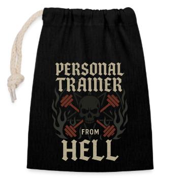 Goth Gym Dark Fitness Alternative Training Gothic - Closable cotton gift bag (14x20cm) - black - Front