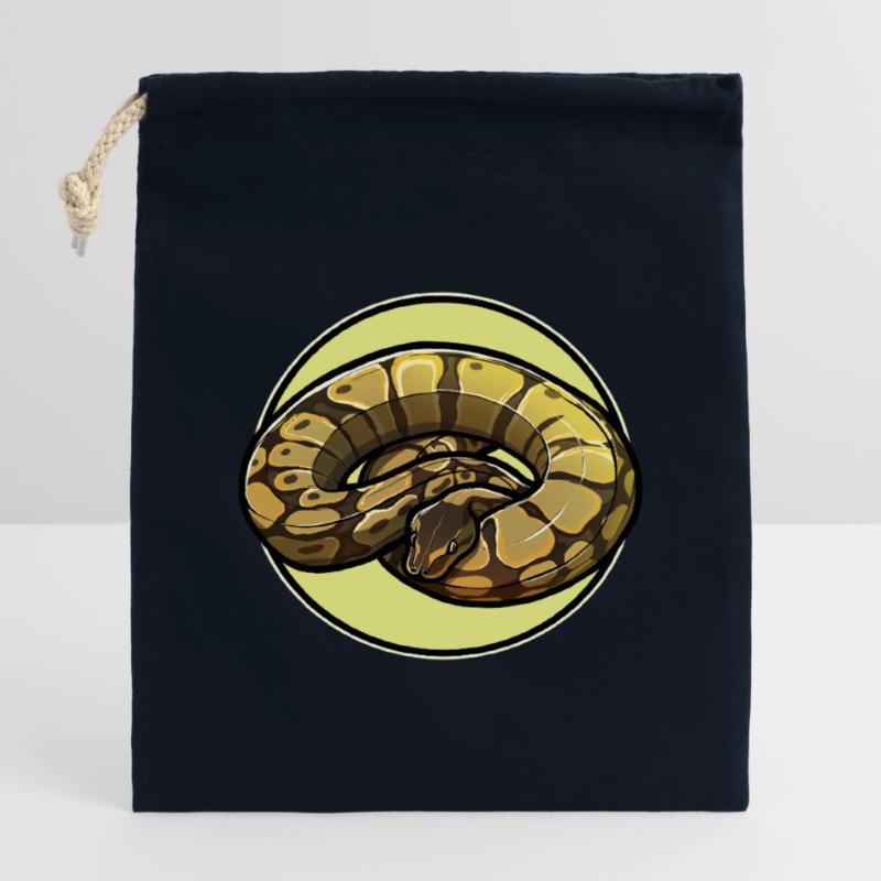 Ball Python Königspythons Königspython Verschließbarer Geschenkbeutel aus Baumwolle (14x20cm)