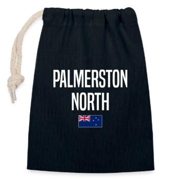 Palmerston North Neuseeland - Verschließbarer Geschenkbeutel aus Baumwolle (14x20cm) - Navy - Vorne
