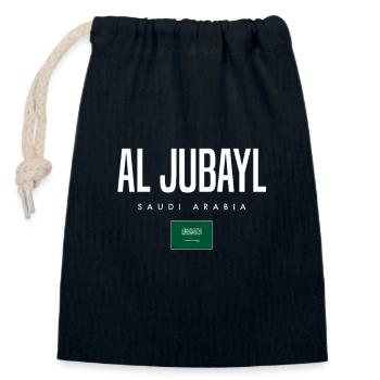 Al Jubayl Saudi-Arabien - Verschließbarer Geschenkbeutel aus Baumwolle (14x20cm) - Navy - Vorne
