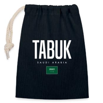 Tabuk Saudi-Arabien - Verschließbarer Geschenkbeutel aus Baumwolle (14x20cm) - Navy - Vorne