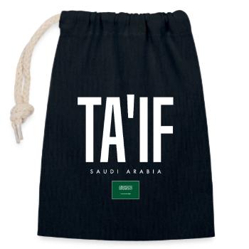 Ta'if Saudi-Arabien - Verschließbarer Geschenkbeutel aus Baumwolle (14x20cm) - Navy - Vorne