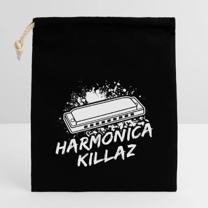 Harmonica Musican Killaz Harmonica Closable cotton gift bag (14x20cm)