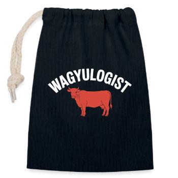 Wagyulogist Wagyu Beef Grill Master Japan Steak - Closable cotton gift bag (14x20cm) - navy - Front