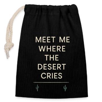Cowboy Sad Cowboy Western Emo Country Music Fan - Closable cotton gift bag (14x20cm) - black - Front