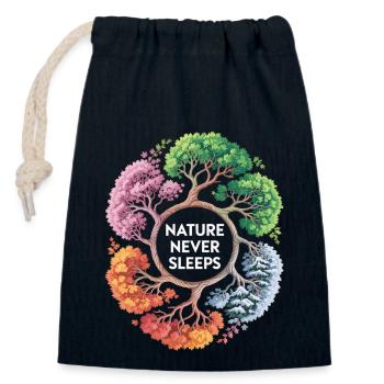 Baum des Lebens T-Shirt - Verschließbarer Geschenkbeutel aus Baumwolle (14x20cm) - Navy - Vorne