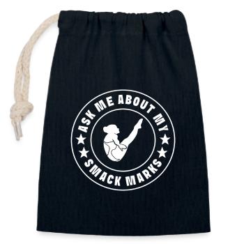 Diving diving board - Closable cotton gift bag (14x20cm) - navy - Front