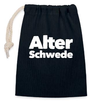 Alter Schwede Lustiger Ausdruck Spruch - Verschließbarer Geschenkbeutel aus Baumwolle (14x20cm) - Navy - Vorne