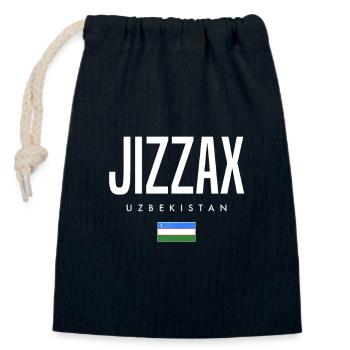 Jizzax Usbekistan - Verschließbarer Geschenkbeutel aus Baumwolle (14x20cm) - Navy - Vorne