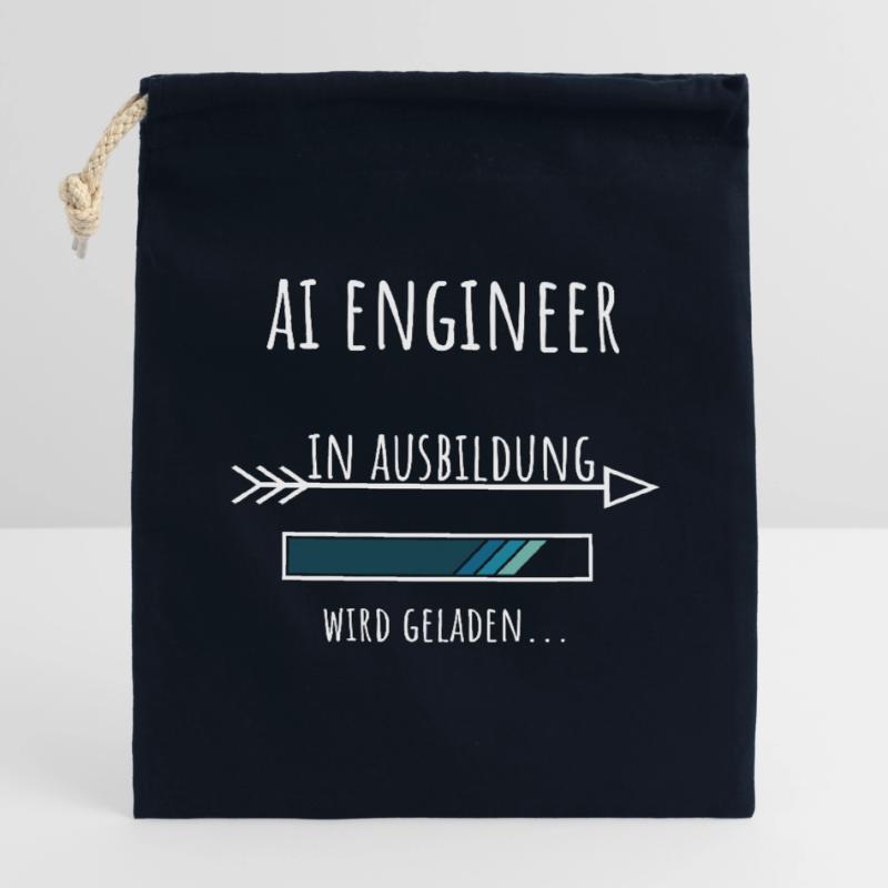 Artificial Intelligence Training AI Engineer Closable cotton gift bag (14x20cm)