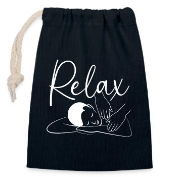 Heilpraktiker Masseur Masseurin Massage - Verschließbarer Geschenkbeutel aus Baumwolle (14x20cm) - Navy - Vorne