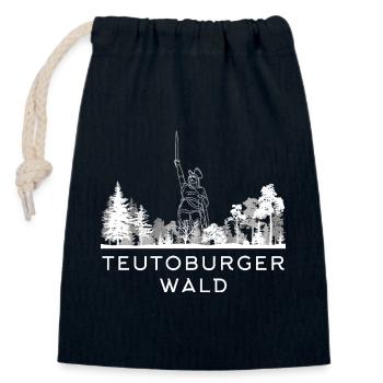 Teutoburger Wald - Verschließbarer Geschenkbeutel aus Baumwolle (14x20cm) - Navy - Vorne